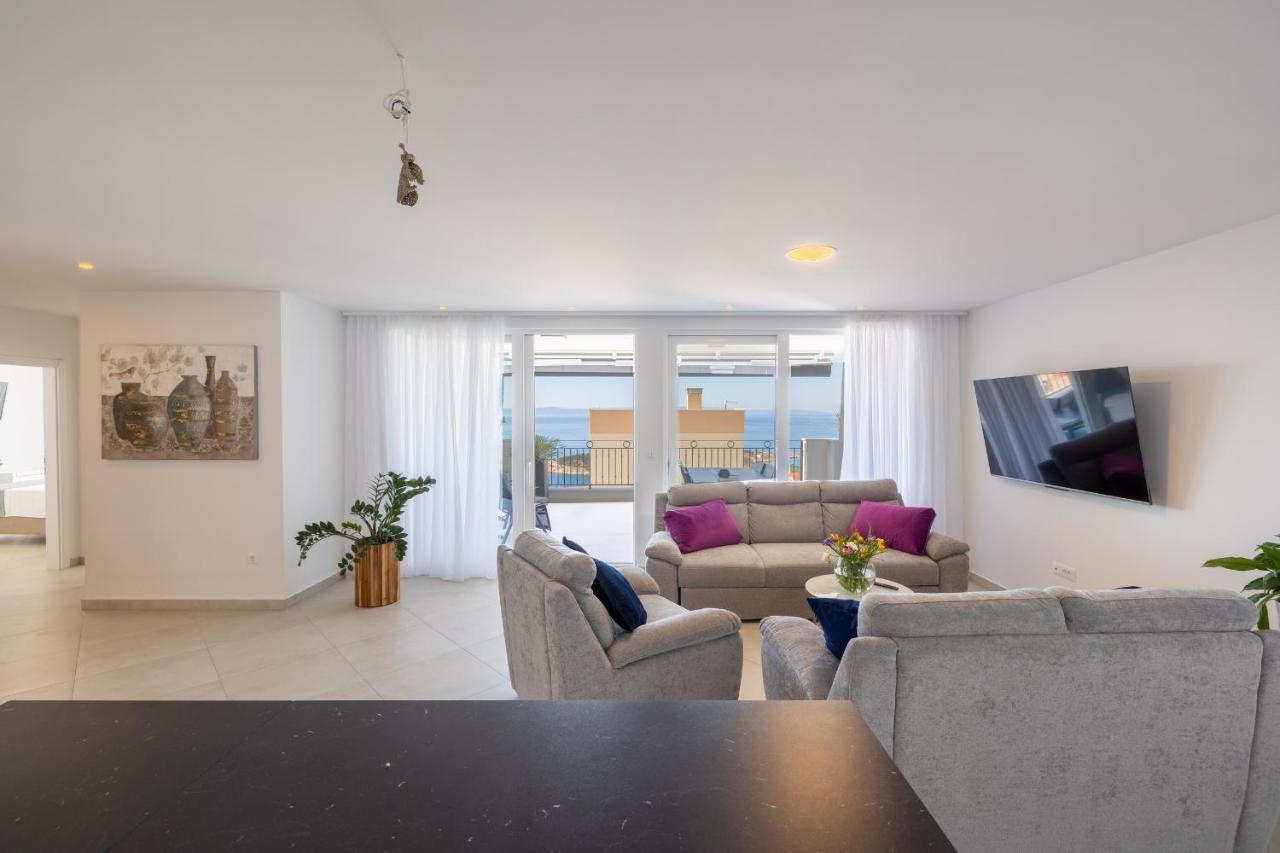 Villa Smaragd - Lapis - Luxury Apartment With Shared Pool Makarska Extérieur photo